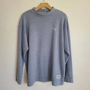 PINK Victoria's Secret Blue Crew Neck Sweater